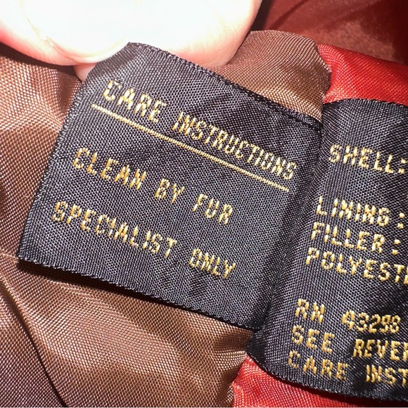 Vintage Metallic Bronze Coat w/ Raccoon Fur Hood - Picture 13 of 15